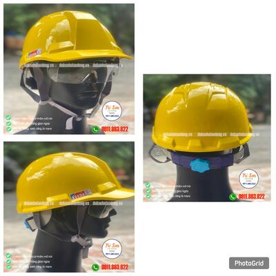 Mũ Bảo Hộ Lao Động SEDA Hàn Quốc Nhập Khẩu Màu Vàng MBHLD006